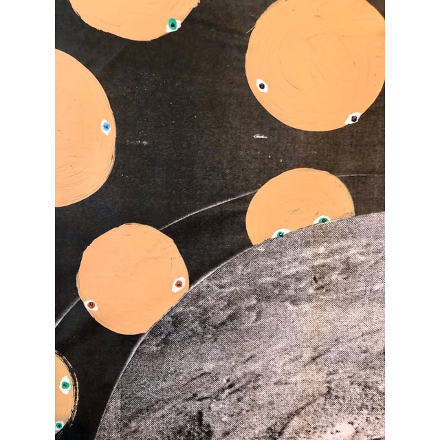 Scoli Acosta, Scoli Acosta Large Contemporary Mixed Media Painting LA Art Red Planet Collage, 2006 For Sale - Image 16 of 18