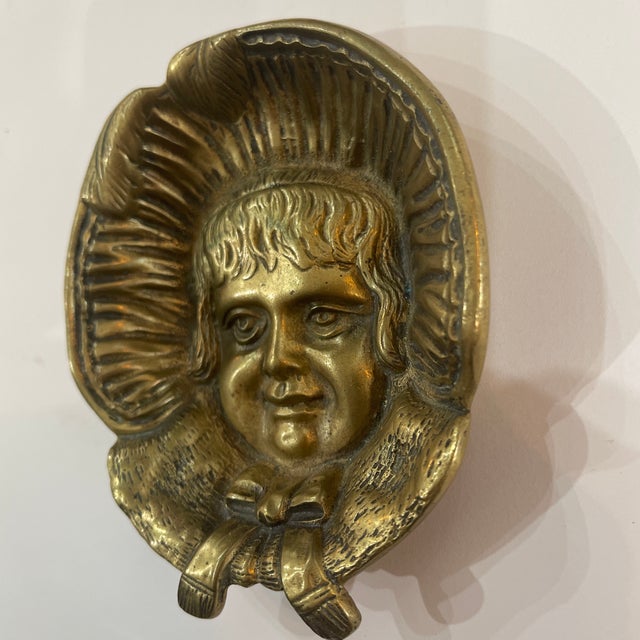 Vintage Heavy Brass Dish For Sale - Image 4 of 7