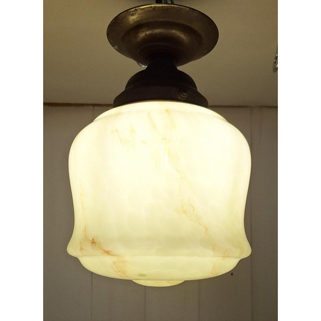 Vintage Art Deco Ceiling Lamp, 1920s For Sale - Image 3 of 7