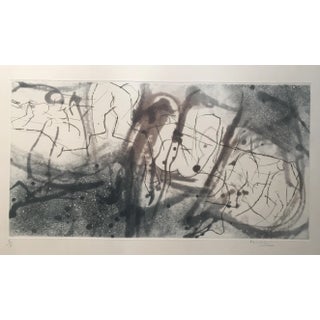 Midcentury Abstract Lithograph in the Style of Margaret Neill For Sale