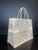 Textile Dior Medium Book Tote in Ecru & Gray For Sale - Image 7 of 8