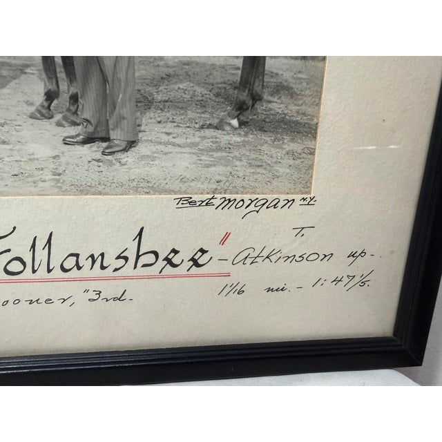 Vintage 49 Original Bert Morgan Follansbee Empire Horse Racing Jockey Photograph For Sale - Image 9 of 11