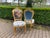 Wood 1980 French Louis XVI Gold Beech Damask Dining Chairs - 4 Pc For Sale - Image 7 of 9