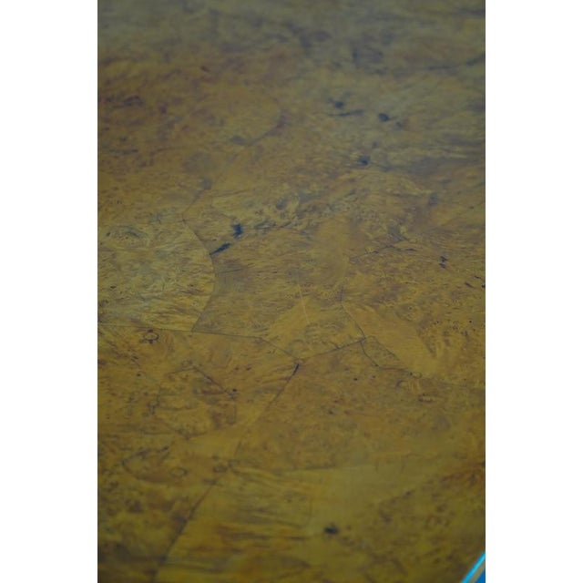 Antique Late 19th Century Swedish Square Folding Table in Burl Wood For Sale - Image 11 of 18