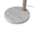 1960s Nova of California Moraga 3 Light Arc Floor Lamp, Bone Porcelain, Weathered Brass & Walnut, 4-Way Rotary Switch, Marble Base For Sale - Image 11 of 11
