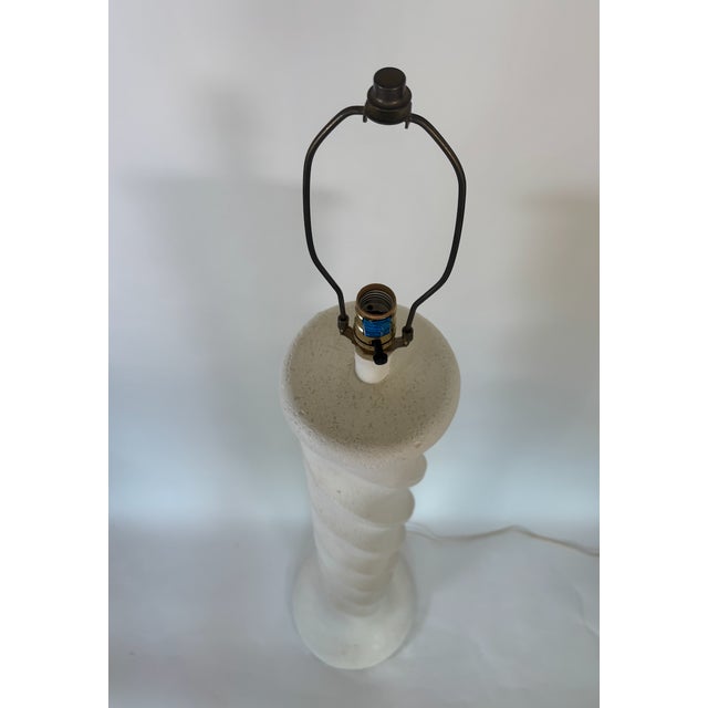 Mid-Century Modern Hollywood Regency Spiral Floor Lamp in Michael Taylor Style For Sale - Image 11 of 12