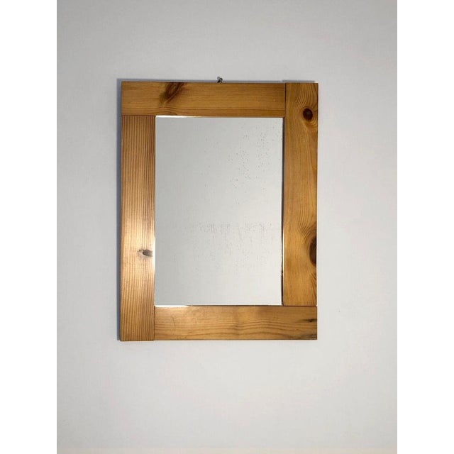 Small Mid-Century Modern Wall Mirror, France, 1950s For Sale - Image 6 of 6
