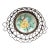 1900 Small Majolica Wire Rose Basket For Sale