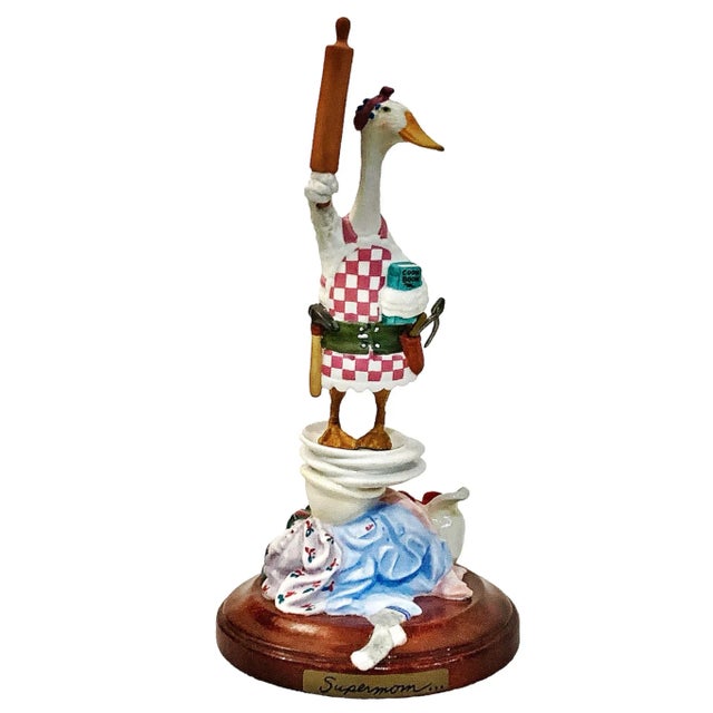 Ceramic Super Mom Collectible Porcelain Figurine by Will Bullas For Sale - Image 7 of 7