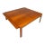 Mid-Century Danish Modern Coffee Table W/ Expanding Table Top W/ Stroage Space in Teak After Johannes Andersen, C. 1970's For Sale