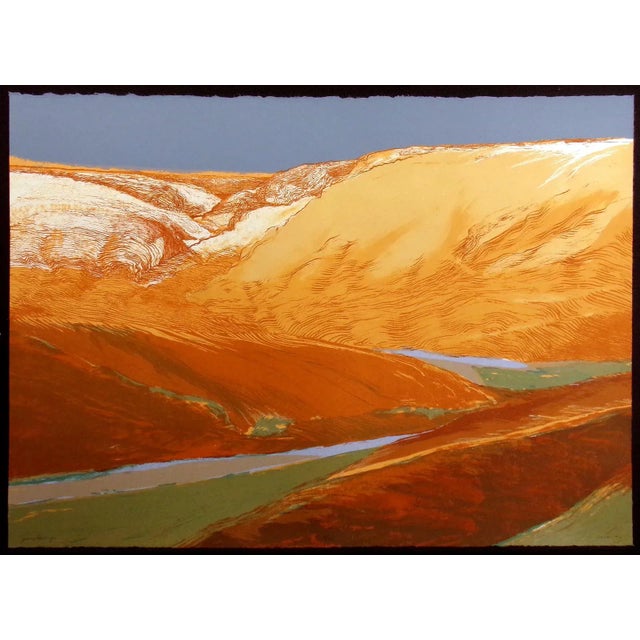 Limited Edition Signed Western Landscape Lithograph "Jemez Springs" by James Conaway For Sale - Image 4 of 4