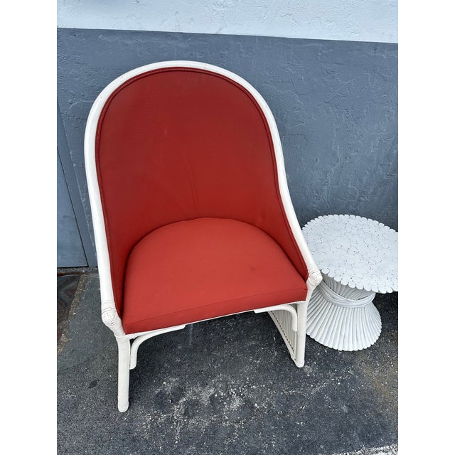 1980s 1980s Pair of Rattan Pencil Reed Chairs For Sale - Image 5 of 5