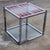 Mid-20th Century Mid Century Modern Game End or Side Table Chrome Cube Frame & Backgammon Glass Top For Sale - Image 10 of 18