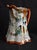 Ceramic Antique Porcelain Pitcher Japanese Kutani Geisha Ware Hand Painted Gold Red Jug For Sale - Image 7 of 12