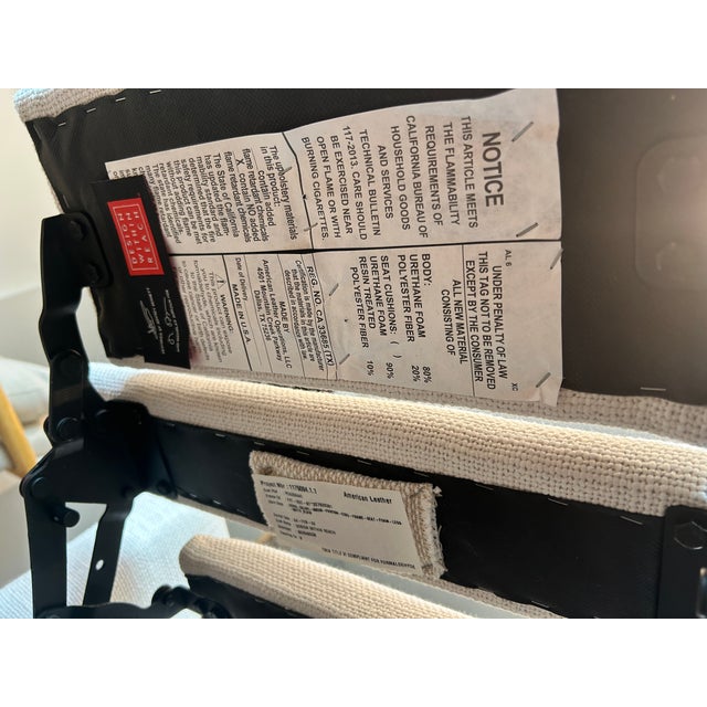Ecru Design Within Reach "Flight" Recliner by Jeffrey Bernett for American Leather For Sale - Image 8 of 11