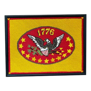 Vintage 1976 Bicentennial Needlepoint For Sale