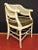 Mid-Century Curved Back Bamboo Arm Chairs Removable Cushion - a Pair For Sale - Image 5 of 9