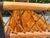 Contemporary Vintage 54” Split Bamboo Hall Bench With Woven Cane Ends For Sale - Image 3 of 12