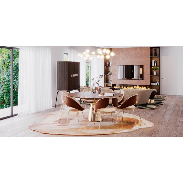 Contemporary Black Pearl 250 Rug by Alma De Luce For Sale - Image 3 of 4