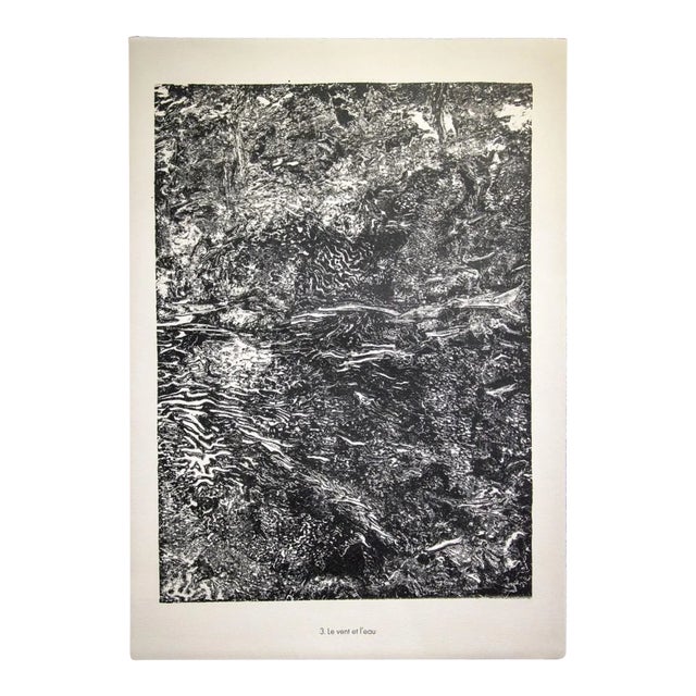 Jean Dubuffet - Wind and Water - from Water, Stones, Sand - Original Lithograph - 1959 For Sale