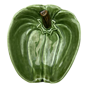 Vintage Olfaire Majolica Green Bell Pepper Bowl