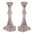 Pair of Val St. Lambert Crystal Candlesticks For Sale