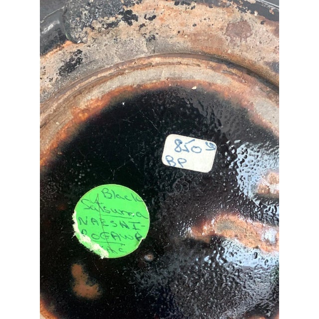 Japanese Ceramic Sake Bottle Chosen Karatsu Ware For Sale - Image 11 of 12