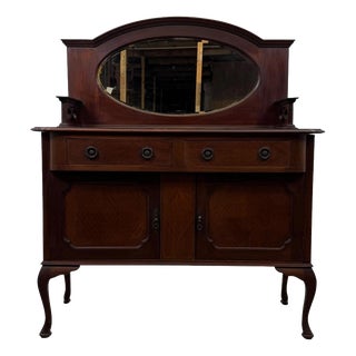 Antique Edwardian Mahogany Sideboard For Sale
