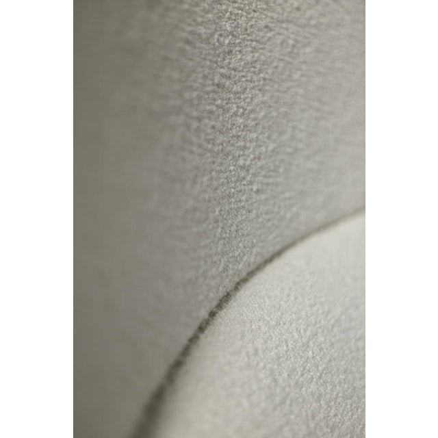 Mid-Century Norwegian Modern Teak and White Bouclé Lounge Chair, 1960s For Sale - Image 4 of 18