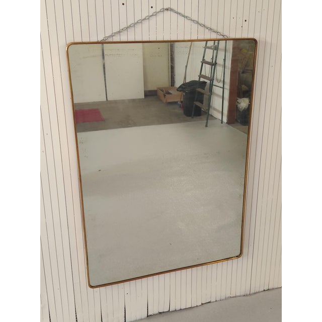 1960s Vintage Mirror in the style of Gio Ponti, 1960s For Sale - Image 5 of 8