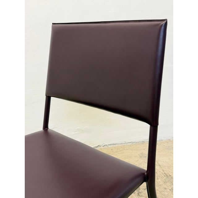 Leather Wrapped Dining Chairs by Frag, Italy 2000s - Set of Four For Sale - Image 17 of 18