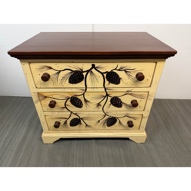 Rustic Hand Carved Pinecone Chest of Drawers For Sale - Image 3 of 12