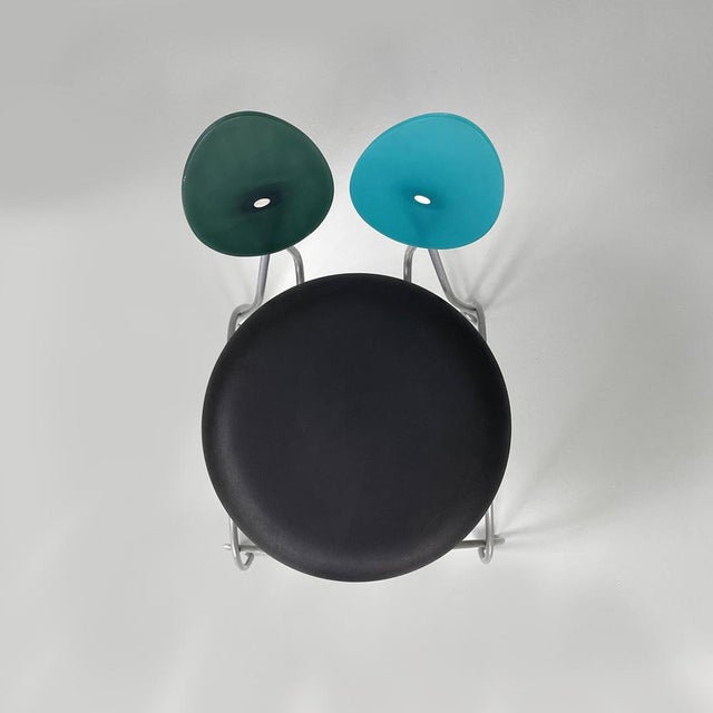 Blue Set of Italian Jessica Chairs by Durbino & Lomazzi for Zerodesign, 1990s For Sale - Image 8 of 18