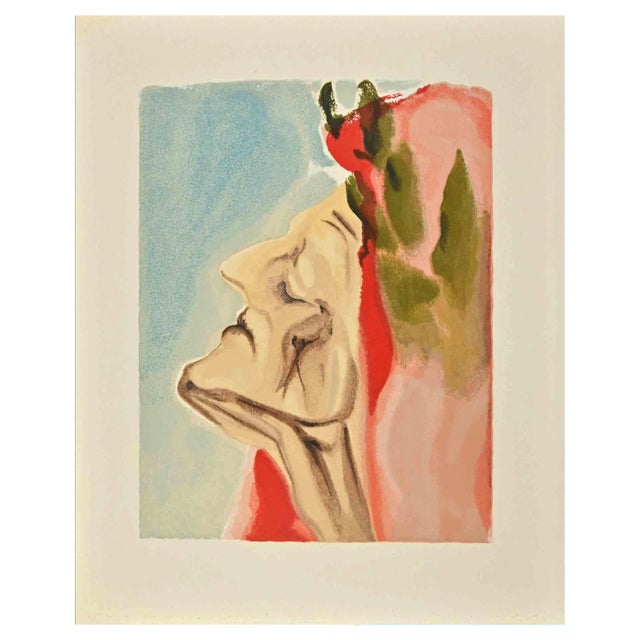 Dali, Dante Alighieri, Woodcut Print, 1963 For Sale