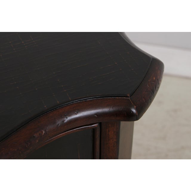 Brown Ethan Allen 4 Drawer Serpentine Chest Commode For Sale - Image 8 of 16