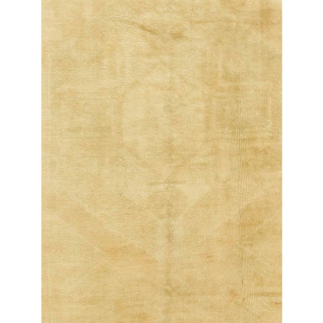 Vintage Circa 1940 Turkish Oushak Runner Rug 4ft 4in X 12ft 3in For Sale - Image 4 of 4