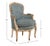Pair of French Painted Three-Leg Louis XV Style Bergère Lounge Chairs | C. 1940 For Sale - Image 4 of 6