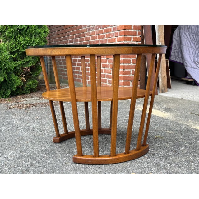Wood Danish Art Deco Round Coffee Table from Slagelse Møbelværk, 1940s For Sale - Image 7 of 7