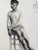 Figurative Set of Early 1900's Antique French Academic Drawings of Gentleman in Swim Trunks, Charcoal on Paper With Mat, Dated 1917 For Sale - Image 3 of 12