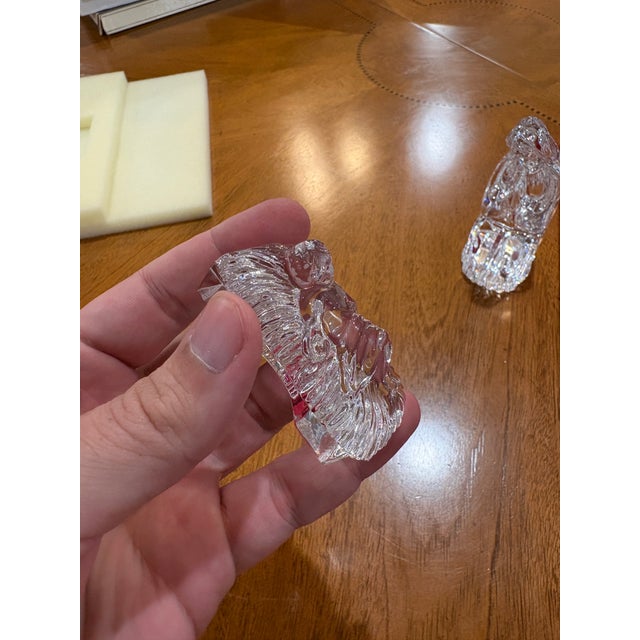 Waterford Crystal Late 20th Century Waterford Crystal the Nativity Collection Holy Family Set – Joseph, Mary & Baby Jesus in Original Box For Sale - Image 4 of 6