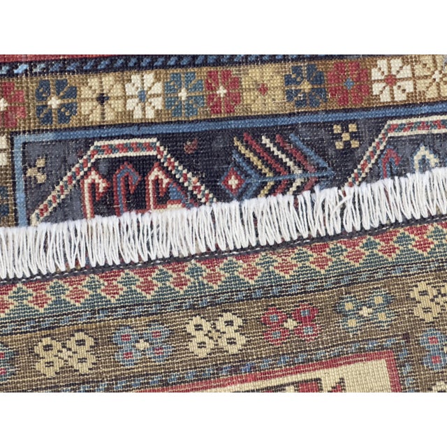 Antique Caucasian Kazak Rug 3’5" X 6’1" For Sale In New York - Image 6 of 11