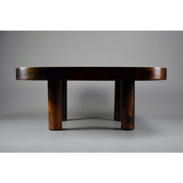 Ceramic and Stained Beech Coffee Table by Roger Capron, 1960s For Sale - Image 13 of 14