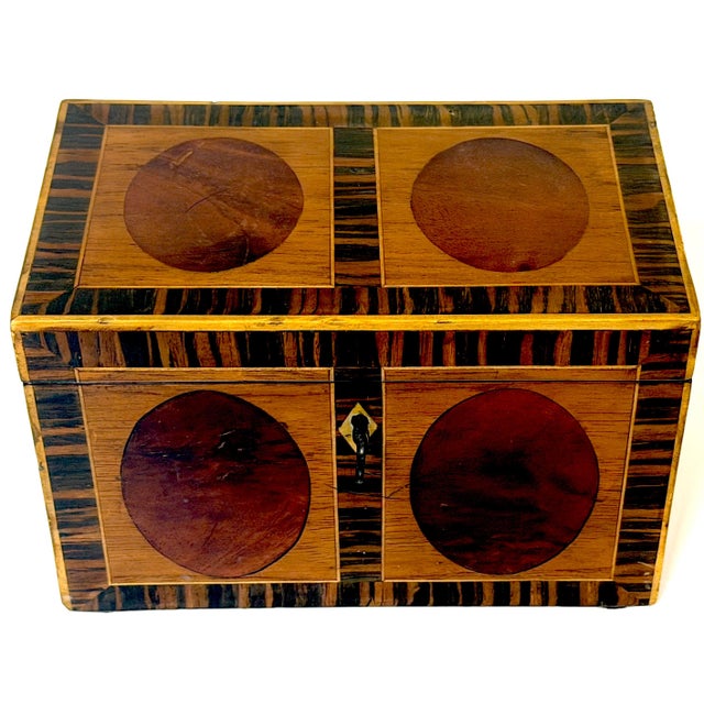 Antique Gillows Tea Caddy, Ebony & Satinwood, Circa 1795 For Sale - Image 11 of 15