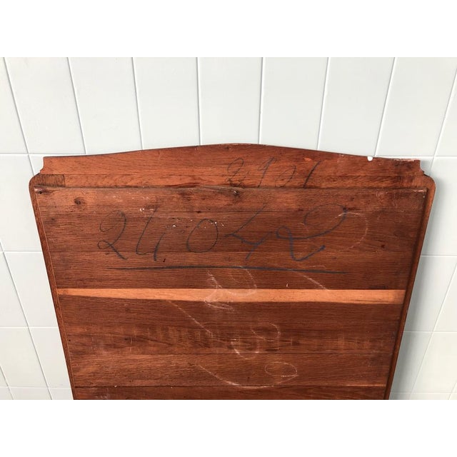 Vintage French Mirror in Carved Oak Frame, 1930s For Sale - Image 4 of 18