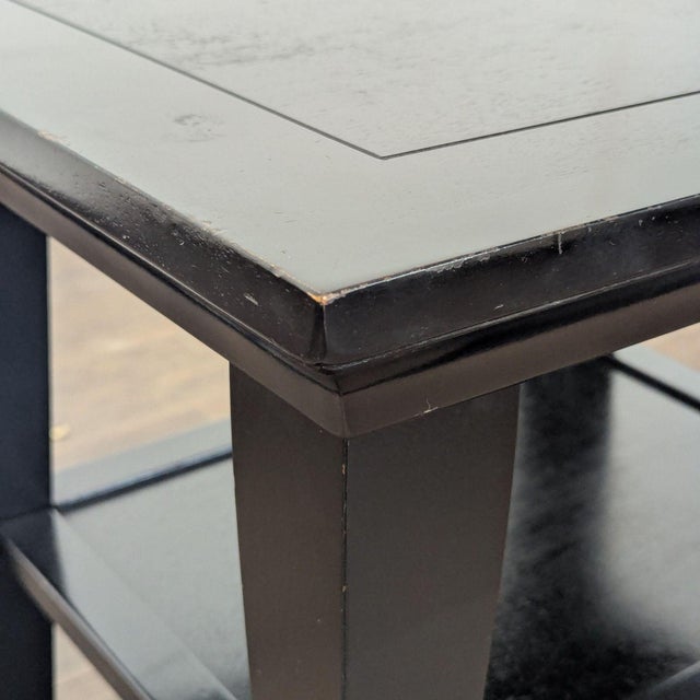 Wood Pottery Barn Metropolitan Side Table For Sale - Image 7 of 8
