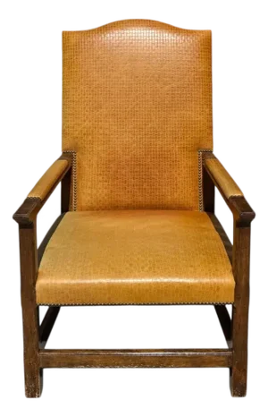 Formations Furniture Woven Italian Leather Ratchet Reclining Chair