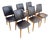 Vintage Scandinavian Chairs in Leatherette, 1960s, Set of 6 For Sale