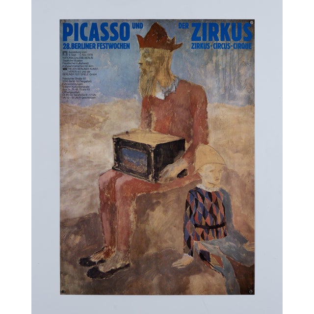 Picasso the Circus Exhibition Poster by Pablo Picasso, 1978 For Sale - Image 3 of 9