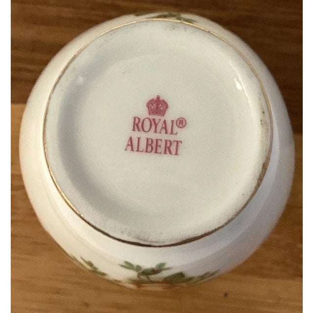 Mid-Century Modern Vintage MCM Royal Albert Old Country Rose 4.5” Tall Bud Vase For Sale - Image 3 of 3