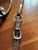 Brown Vintage English 80” Braided Plaited Leather, Stainless Steel Equestrian Horse Rein For Sale - Image 8 of 16